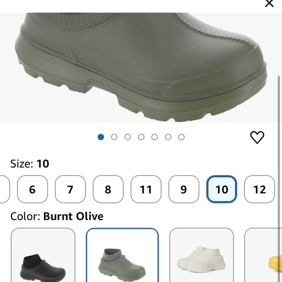 UGG olive green Slip-On Footwear with optional sock - Picture 7 of 8